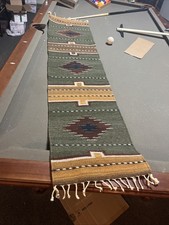 Vintage Navajo Rug 15 X 62 Native American Textile