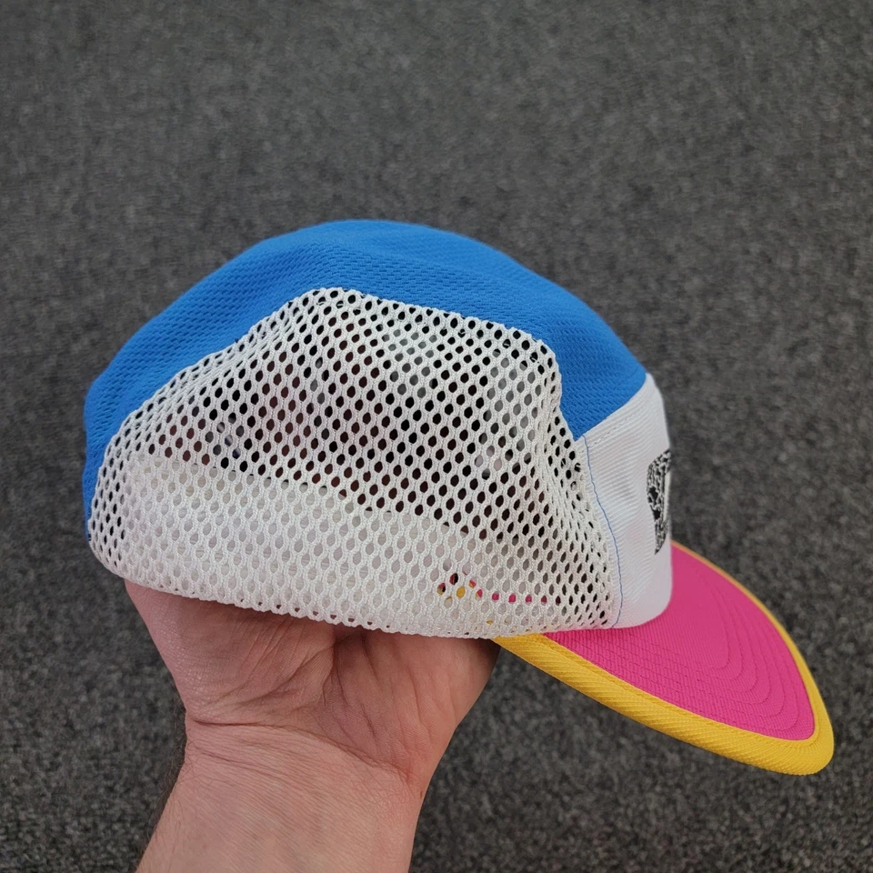 RNNR Gorra Hombres Talla Única 5 Panel Malla Colorida Correr Ajustable Correr Bicicleta Foto 3 de 4