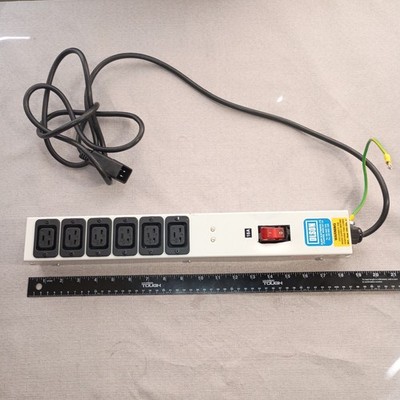Oslon Electronics 6 Way IEC 60320 C13 Sockets Plug Max 16Amp , 230V AC Type 1005