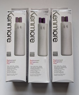 Kenmore 46-9081 Refrigerator Water Filter 9081 Replacement 3 Pack New