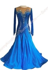 SunnyK Waltz Tango st Dance Dress Salsa Costume Stardard Ballroom Competition