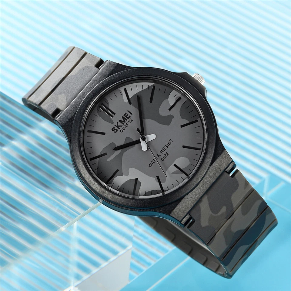 SKMEI Hombres Moda Niños Niñas Banda de Silicona Impermeable Deportes Cuarzo Relojes de Pulsera Foto 4 de 4