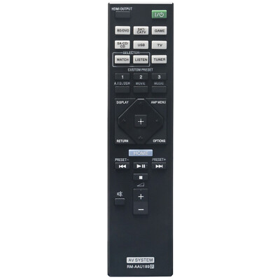 Sony RM-AAU189 Remote Control for AV Receiver STR-DN850 STRDN1050 STRDN850