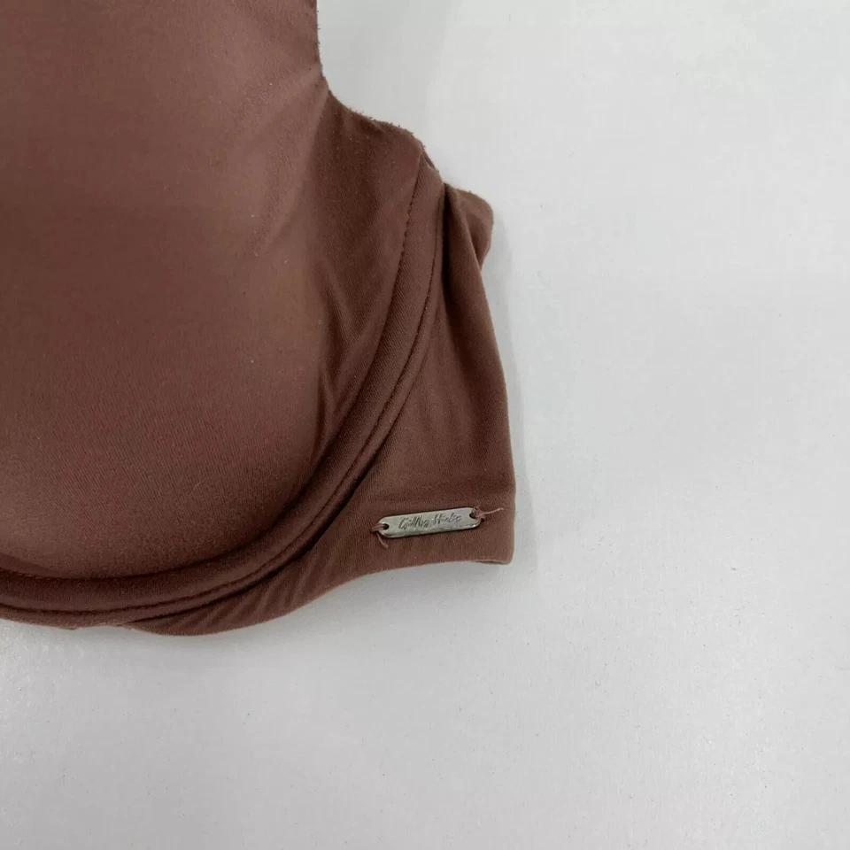 Gilly Hicks Bra Women's Size 36D Brown Lightly Lined T-Shirt 360 Solid Hook Eye - Image 4 of 4