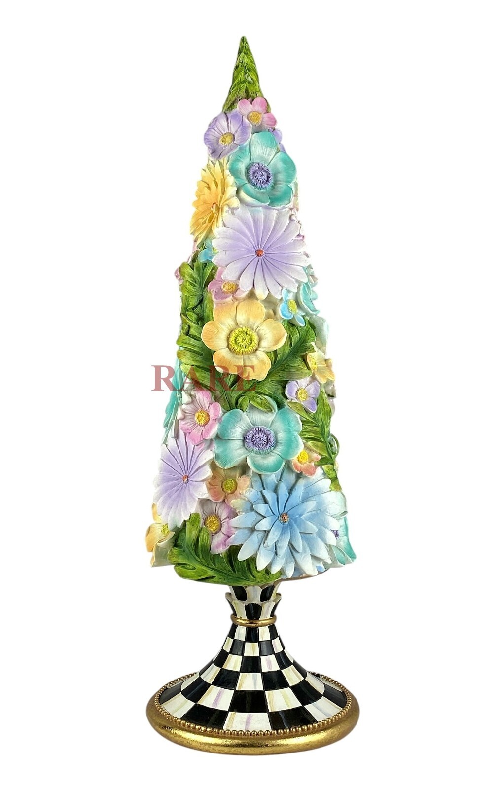 MacKenzie-Childs Courtly Check Country Stroll Tabletop 24" Tall Tree New No Box