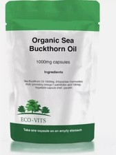 Sea Buckthorn Oil 1000mg Organic Capsules ? Natural Skin & Wellness Support