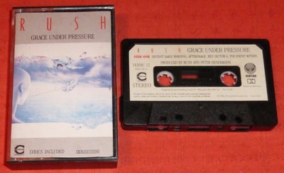 Rush Uk Cassette Tape Grace Under Pressure Paper Labels Ebay