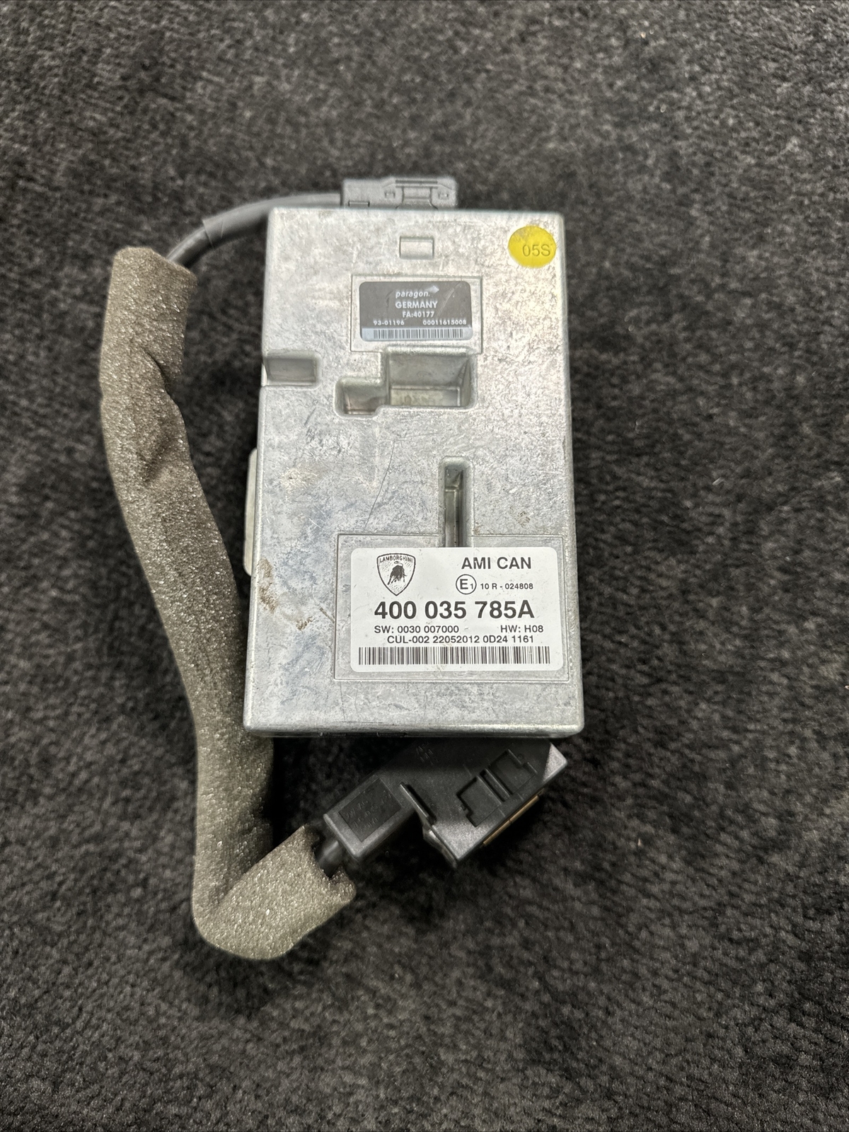 2013 Lamborghini Gallardo LP550 AMI Communication Control Module OEM 400035785A
