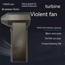 Turbo Fan Silent High Power Jet Fan Brushless Motor Air Duster Fast Recharging D