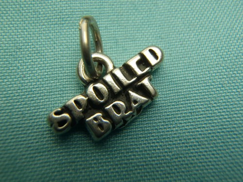 Signiert SJC verwöhnte Gör Frau 3D 925 massiv Sterlingsilber Charm HERGESTELLT IN USA - Bild 3 von 7