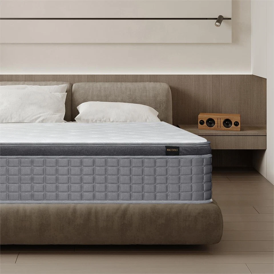 12"/14" Twin Full Queen King Size Mattress Hybrid Foam Pocket Coils Bed In a Box - Image 3 of 4