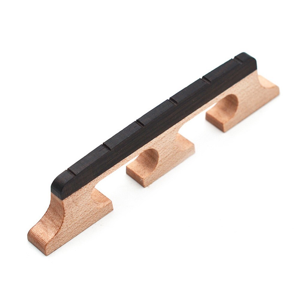 Maple And Ebony 3 Footed Banjo Bridge For 4 5 6string Banjos Parts