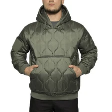 Rothco Olive Quilted Woobie Hooded Sweatshirt - 10498 - L