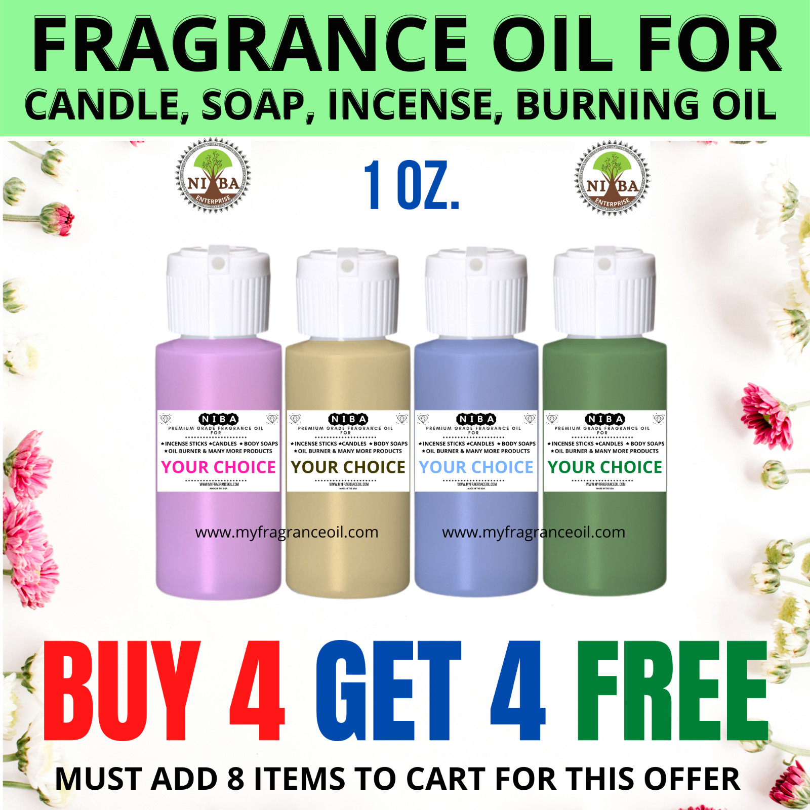 For Diy Candle Soap Burning Oil  Incense Lotion Cream Making 1oz.