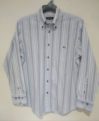 BURBERRY BLACK LABEL STRIPE SHIRT MADE IN JAPAN | eBay