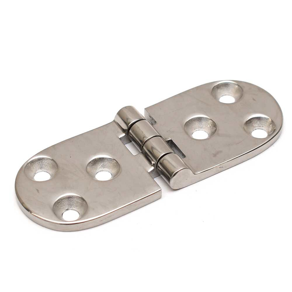 Boat Flush Mount Hinge 123095 | 4 x 1 1/2 Inch 6 Gauge Stainless Steel