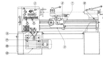 Drehmaschine Voest-DA 210 Bedienungsanleitung