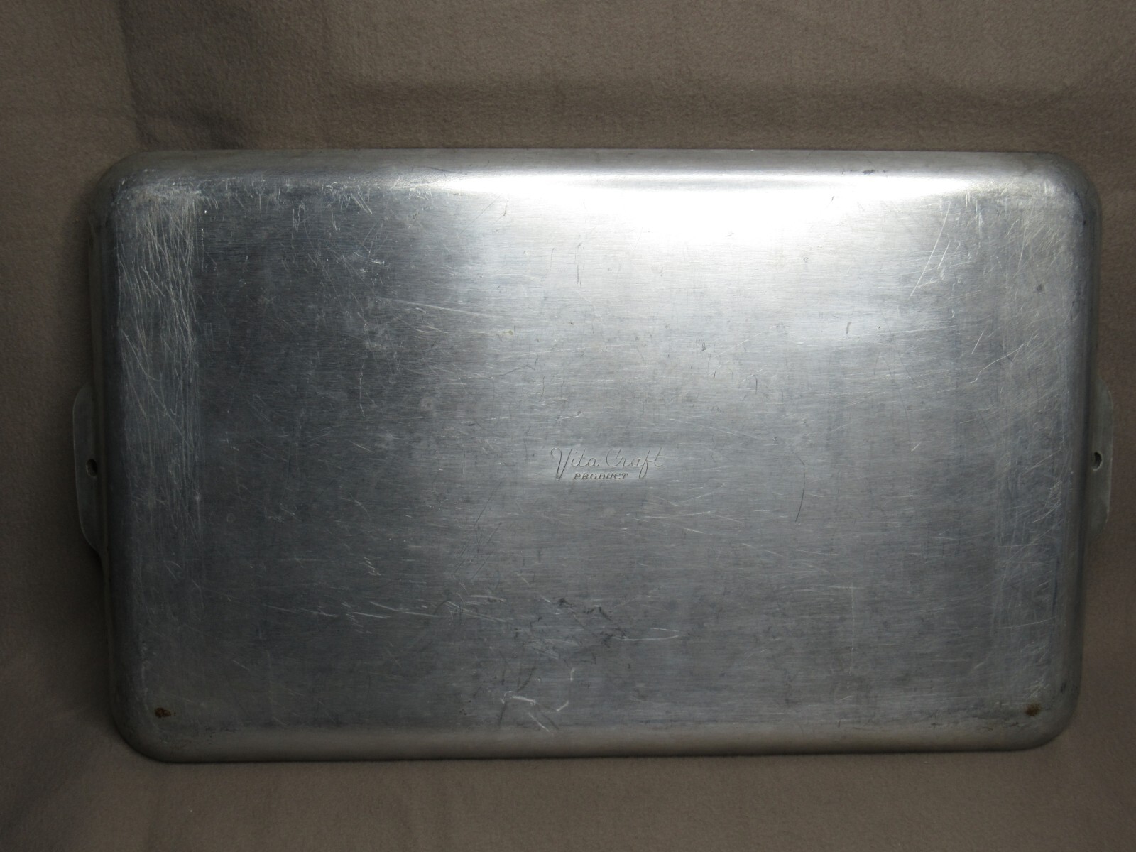 Vintage Vita Craft Heavy Aluminum Griddle Cookware Pan Double Handles