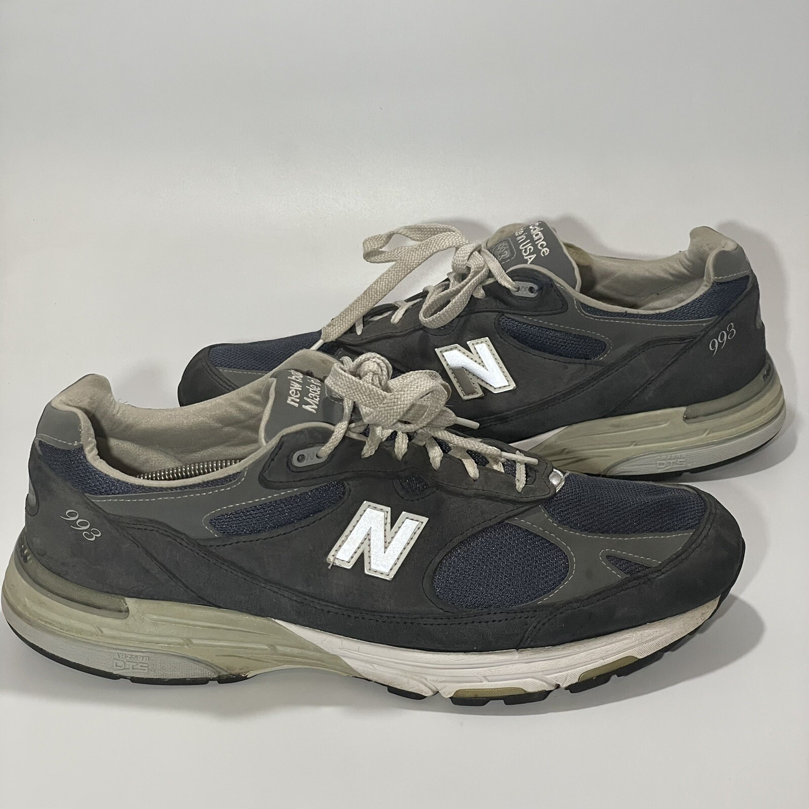 Size 15 - New Balance 993 Navy White 