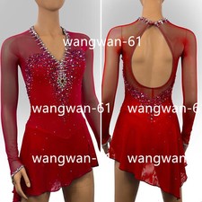 076 Girls Ice Figure Skating Dresses Custom Competition Figure Skating Customes