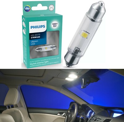 Philips Ultinon LED Light 578 White 6000K One Bulb Interior Dome Festoon Lamp
