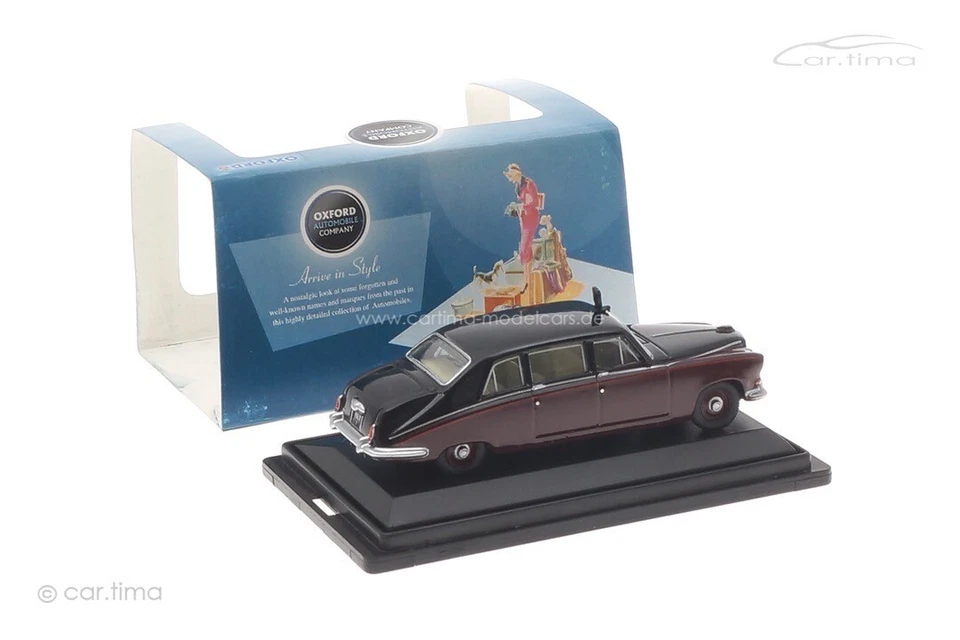 Daimler DS420 Limousine Queen Mum Claret Nera Oxford 1:76 76DS004 - Immagine 2 di 2