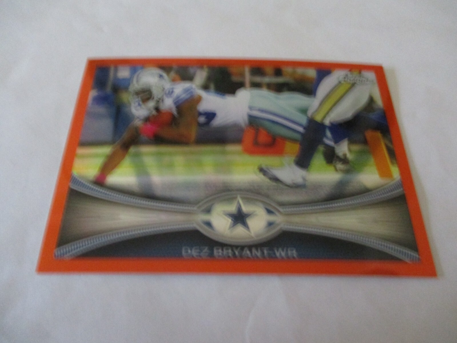 2012 Topps Chrome Football Orange Refractor Dez Bryant Card #35