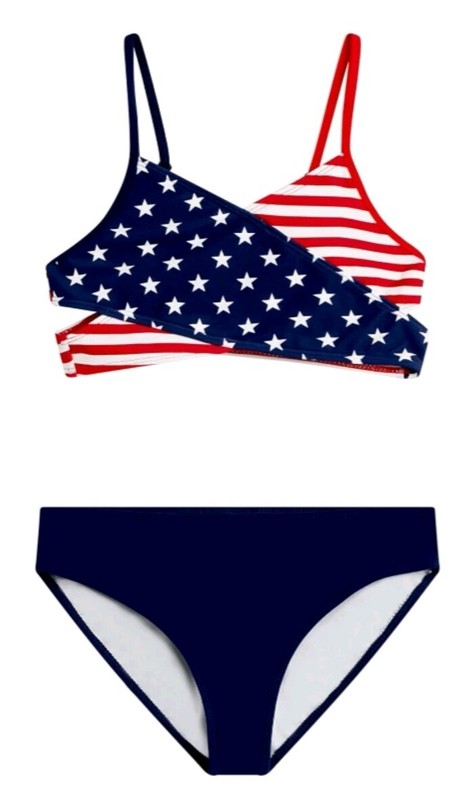 Kanu Surf Girls' UPF 50+ Beach Sport Athletic Bikini Swimsuit Size 10 (52-65lbs)
