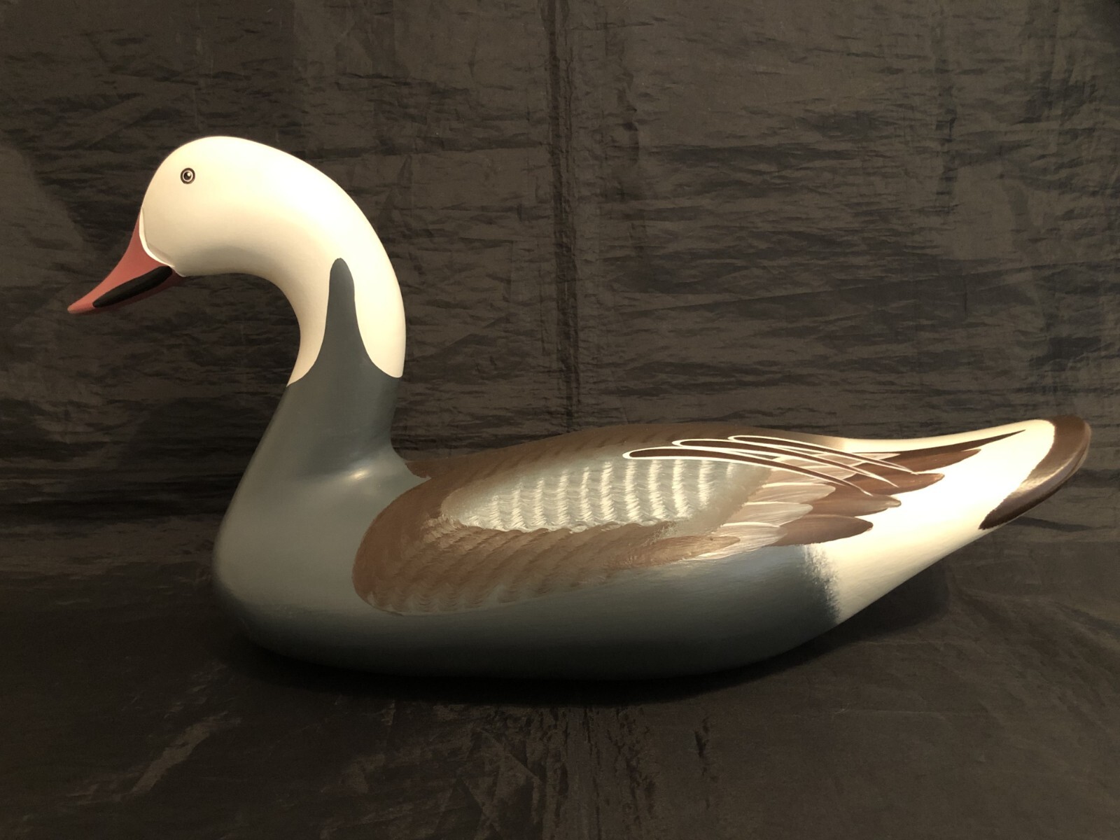 Blue Goose Decoy Hand Carved & Painted by Capt. Joey Jobes of Havre de