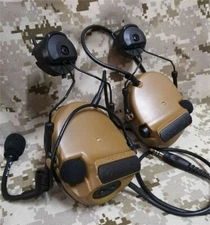 COMTAC III/C3 Single Com Noise Reduction Tactical Headset Helmet Ver For TCA TRI