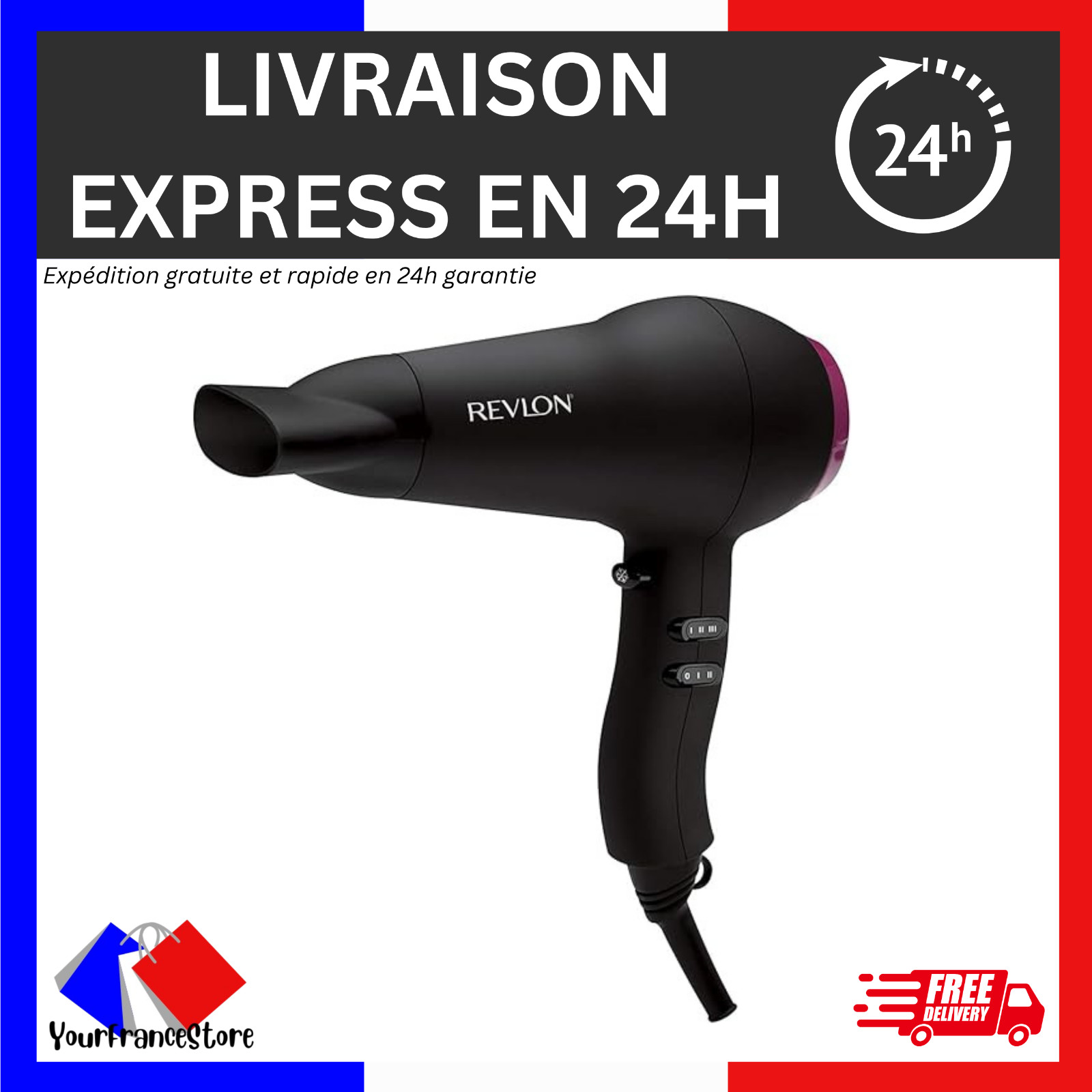 Sèche-cheveux Revlon Perfect Heat 2000 W fini les cheveux ternes et abîmés par la chaleur