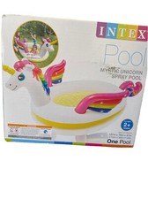 Intex Mystic Unicorn Inflatable Baby Spray Swimming Pool Family Fun - NEW