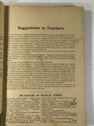 The Solitaire Mrs CE Leslie Choral Societies Choir Music Book High School 1920 - Picture 10 of 12