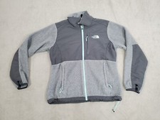 The North Face Jacket Womens Medium Gray Denali Fleece Sweater Coat Outdoors