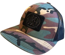 Huber Hat Trucker Cap Mens Snapback Black Mesh The Classics Yupoong Hunting Camo