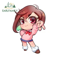 EARLFAMILY 5.1" Ayase Momo Cartoon Cute Car Sticker Occlusion Scratch DIY Decals