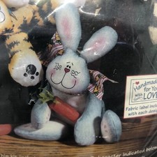 Dimensions Cotton Paws Hopscotch Bunny Stuffed Craft Kit Cynthia Rose 62117 NIP