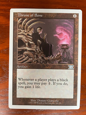 MTG Throne of Bone SINGLE USED EXCELLENT CONDITION SEE PHOTOS