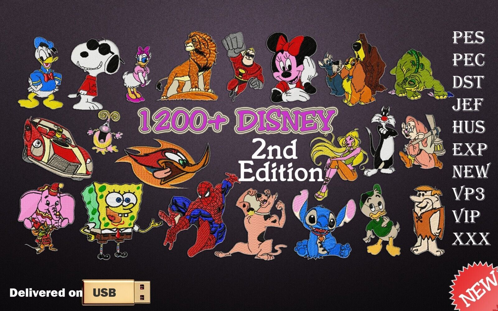 Designs - Over 1200 Tv Cartoon Designs - Usb Delivered