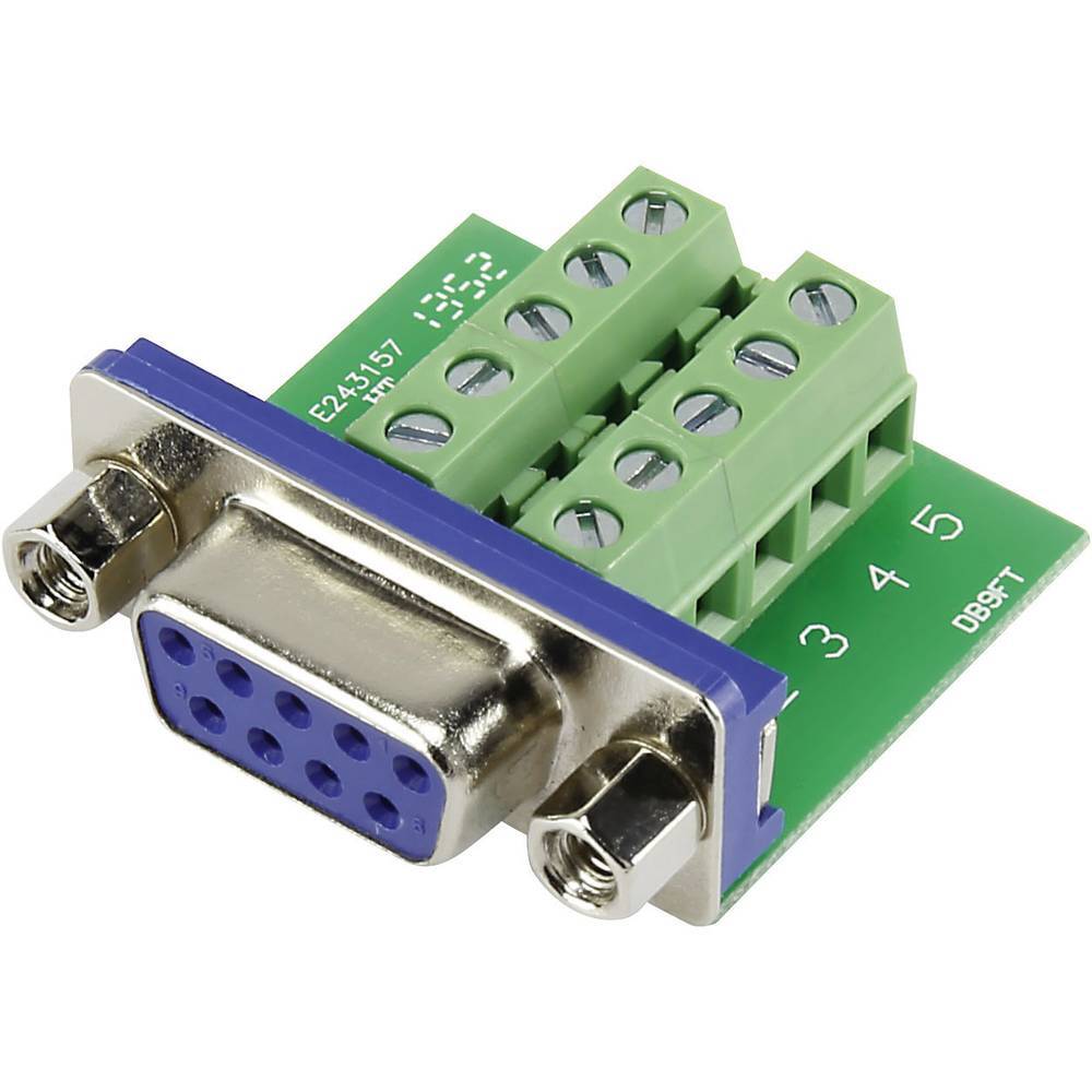 TRU COMPONENTS DSUB09F-10TB-2 1229331 Presa SUB-D 90 ° Numero Poli (num): 9 A