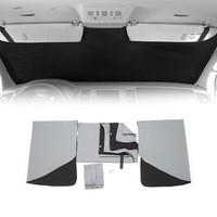 Frontscheibe Gardinen Maß VorhäNge FüR Fiat Ducato 2006-2026 Grau Schwarz 3Tlg