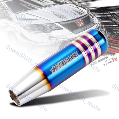 13CM JDM MUGEN Aluminum Burnt Blue Universal Gear Shift Knob Shifter Lever Head