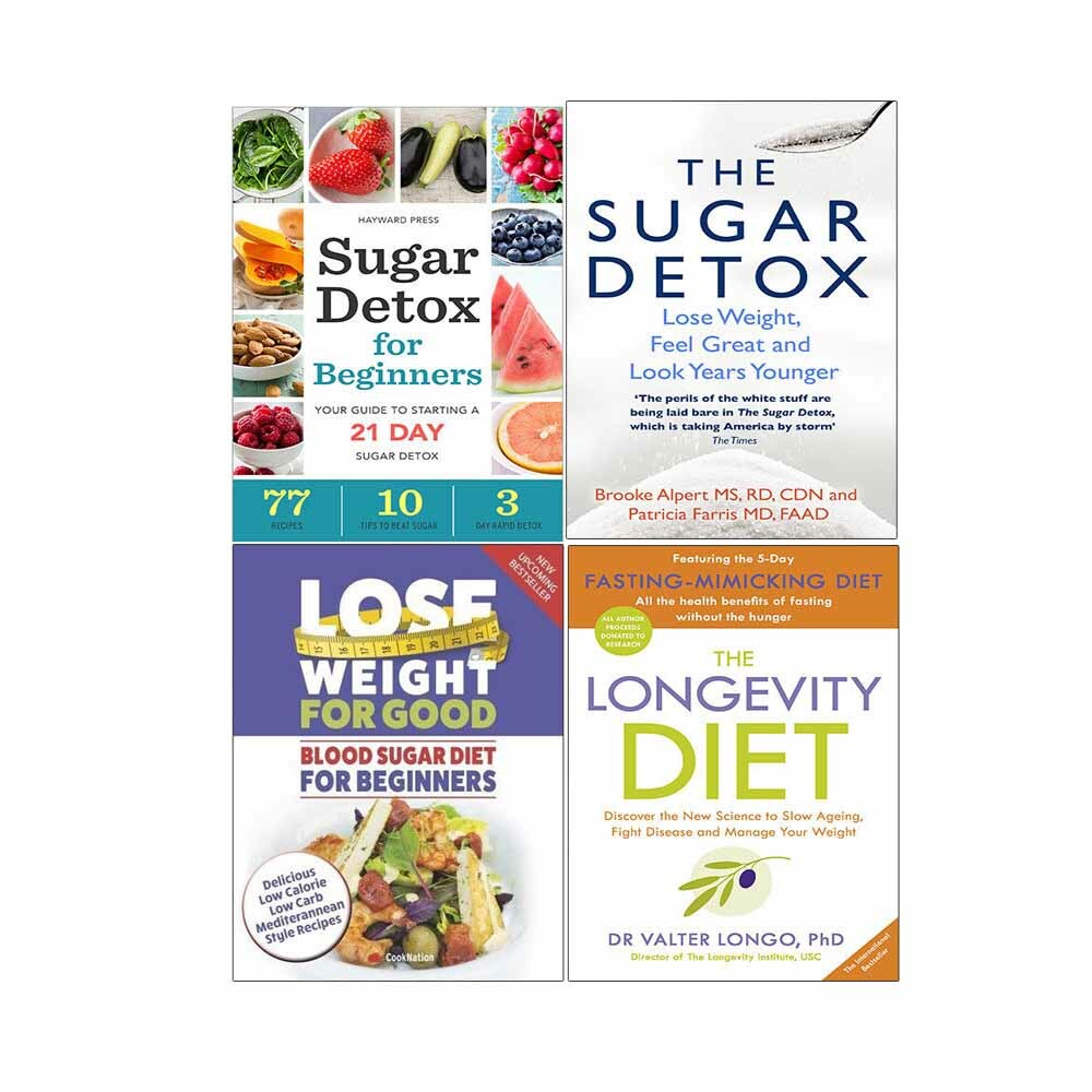 Valter Longo Longevity Diet Recipes Lose Weight 4 Books Collection Set NEW