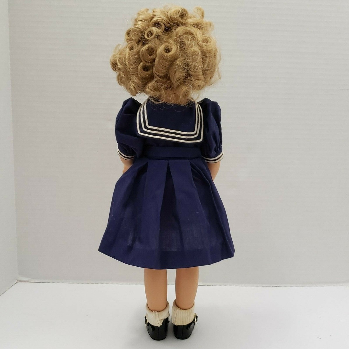 shirley temple doll blue dress 18 Antique Ideal Compo 1930s All Original I've been out thrifting today