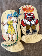  INSIDE OUT  Kinco Axeman Leather Mittens Youth 