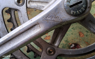 nervar 40 50 aluminium pédalier double vélo à axe carré vintage rétro