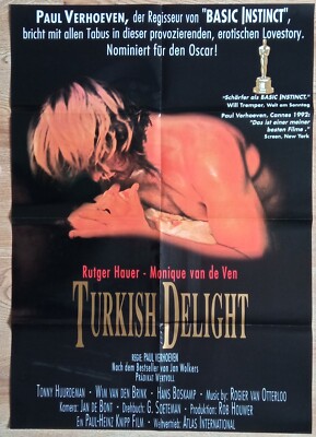 E182 Kinoplakat TURKISH DELIGHT  Rutger Hauer  Monique van de Ven