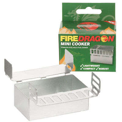 FireDragon Mini Kocher Alu Klappkocher Outdoor Notkocher Taschenkocher Survival