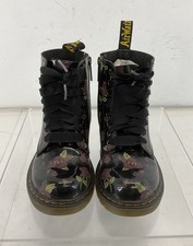 Dr. Martens 1460 Pascal J Black Floral Coated Leather Boots Kids 2