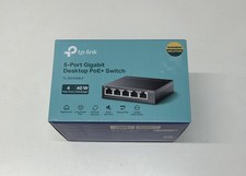 TP-Link 5 Port Gigabit Desktop PoE+ Switch TL SG1005LP 4 PoE+ Ports 40W Budget